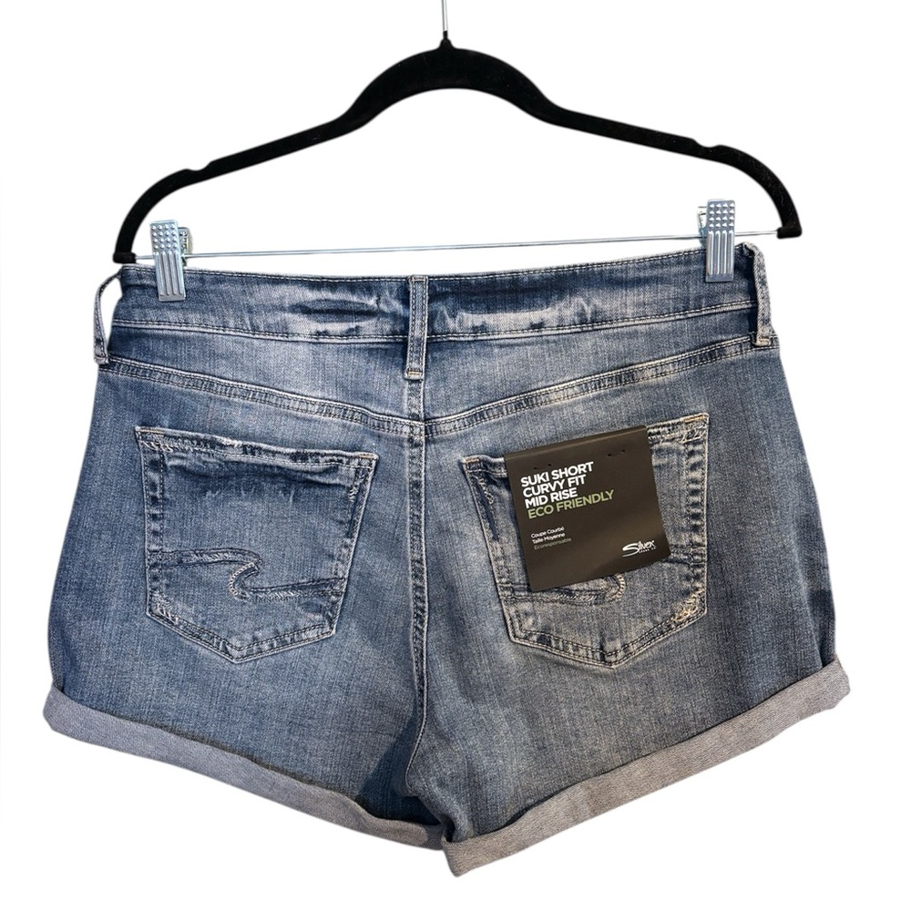 Silver Jeans Women's Suki Short Sz 30, 4” Rolled Inseam - Picture 4 of 10